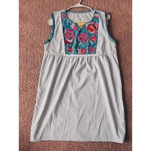 Embroidered Boutique Tank Summer Dress